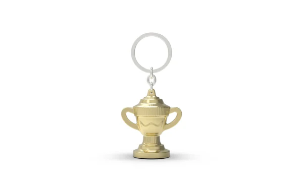 Premium Trophy Key Chain - Blazing Brass