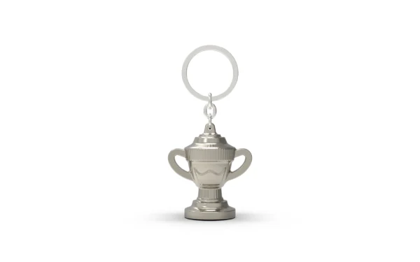 Premium Trophy Key Chain - Timeless Titanium